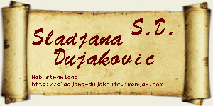 Slađana Dujaković vizit kartica